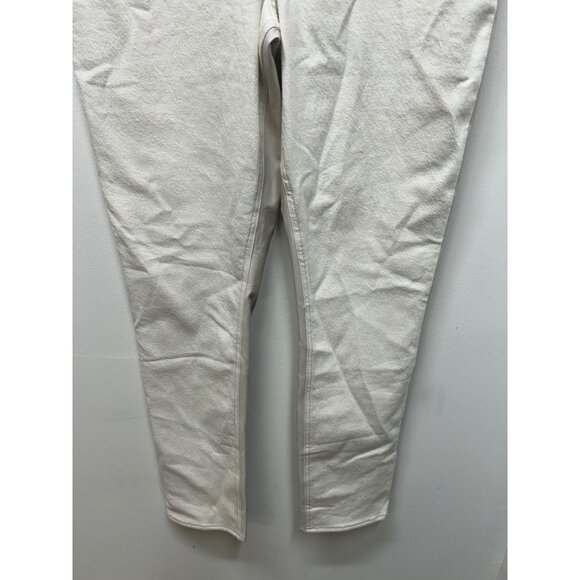 NWT Abercrombie & Fitch Curve love vegan leather Ultra High Rise Slim Straight J - Picture 3 of 10